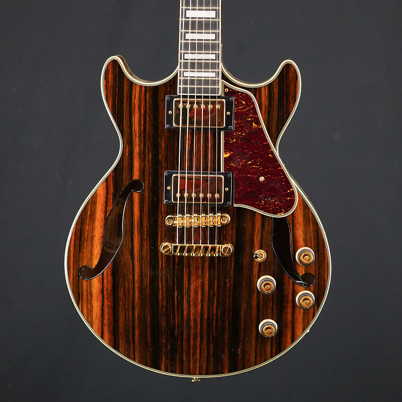 Ibanez Ibanez Artcore Expressionist AM93ME Semi-Hollow Ebony Top Electric Guitar image 1