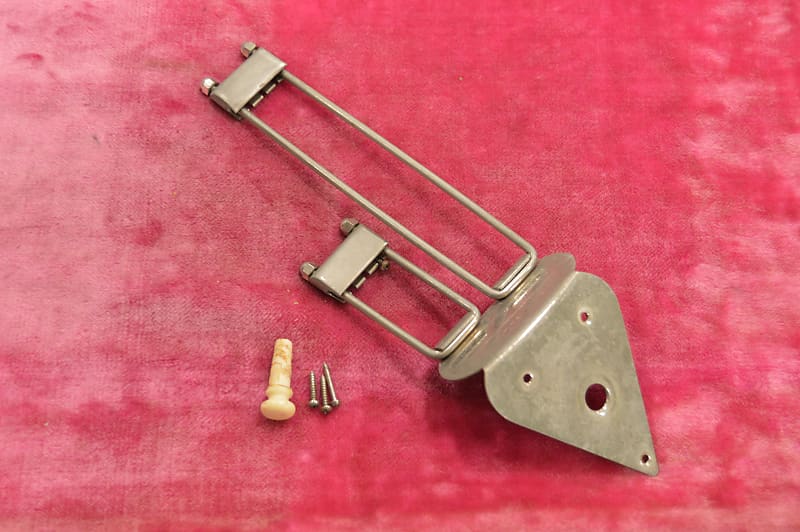 Vintage 1950's 1960's Epiphone Frequensator Nickel Tailpiece | Reverb