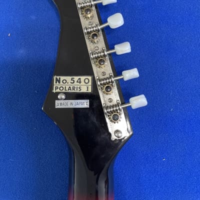 Kent Polaris 1 1960s Sunburst - vintage electric guitar made in Japan image 5