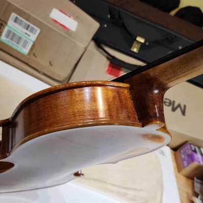 Cecilio 4/4 Advanced Level Violin Featuring Aged 7+ Years - Solid Spruce Top Highly Flamed One-Piece Maple Back and Sides All-Ebony Components, Independent Fine-Tuners, Brazilwood Bows, Hand-Rubbed Oil Finish... image 19