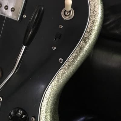 Squier Jagmaster/Telemaster 25.5 scale Silver Sparkle | Reverb