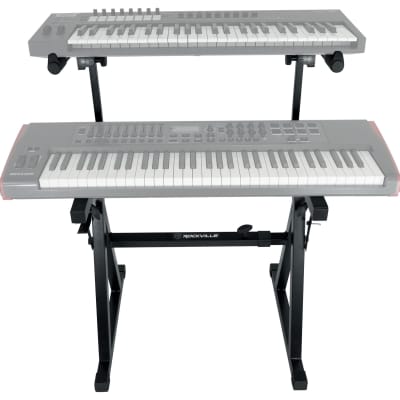 Rockville Z55 Z-Style 2-Tier Keyboard Stand+Bag Fits Yamaha MOXF8