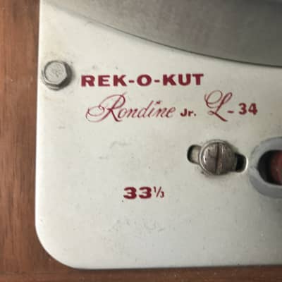 Rek-O-Kut Jr L-34 Turntable w/ Shure Tonearm image 3
