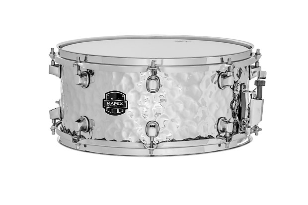 Mapex MPST4658H MPX Hammered Steel 14x6.5" Snare Drum image 1