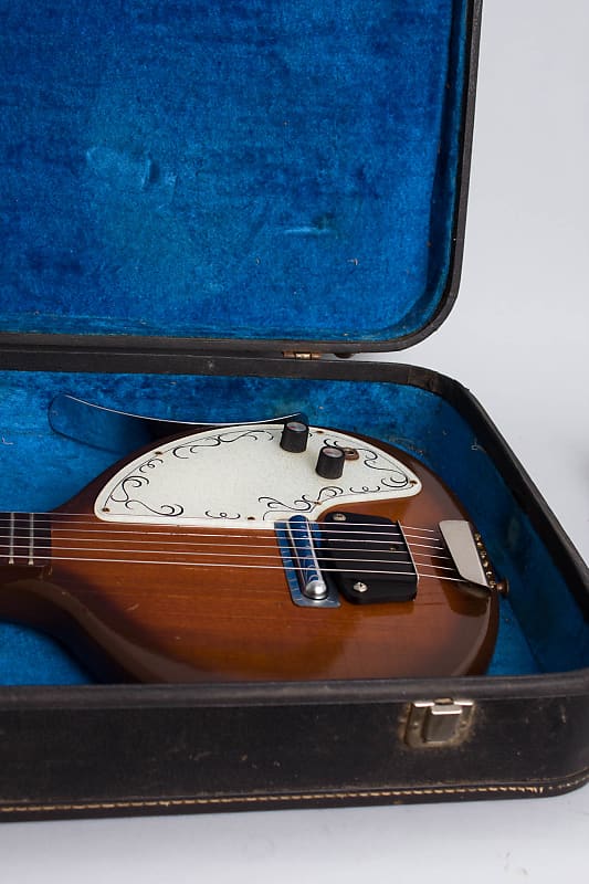 Danelectro Sitar Solid Body Electric Guitar (1968), black Danelectro Sitar Solid Body Electric Guitar (1968), black