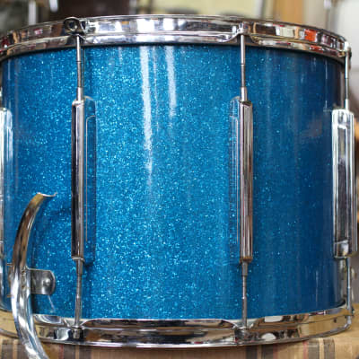 1940's WFL Classic Parade Snare Drum in Sparkle Blue Pearl 12"x16" image 2