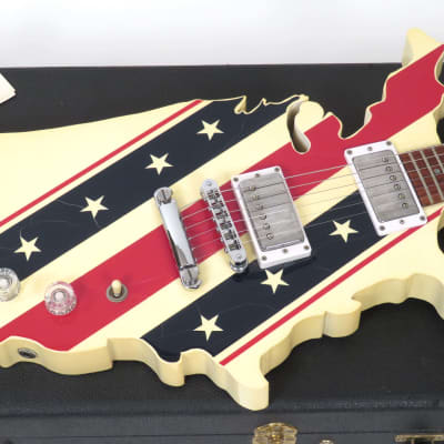 Gibson Map Guitar 1985 Super Rare Stars and Stripes Finish with Case and Paperwork 1 of 9 made! image 9