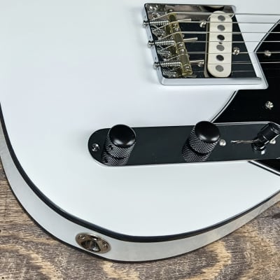 MyDream Partcaster Custom Built - Black & White Thinline Quarter Pound image 7