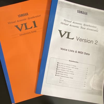 Yamaha VL-1 Manuale d’uso e Midi image 1