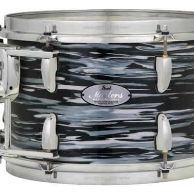 Pearl Music City Custom 14"x12" Masters Maple Reserve Series Tom w/optimount PEWTER ABALONE MRV1412T/C417 image 23