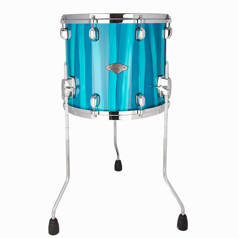 Tama Starclassic Performer Floor Tom 14x12 Sky Blue Aurora image 1