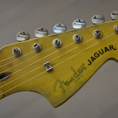 American Fender Jaguar Relic Custom Purple Sparkle image 14
