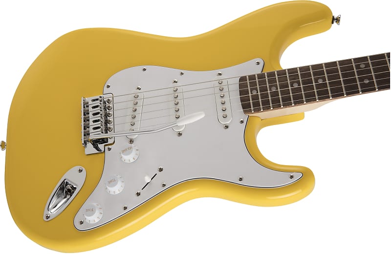 Squier FSR Affinity Strat Graffiti Yellow | Reverb