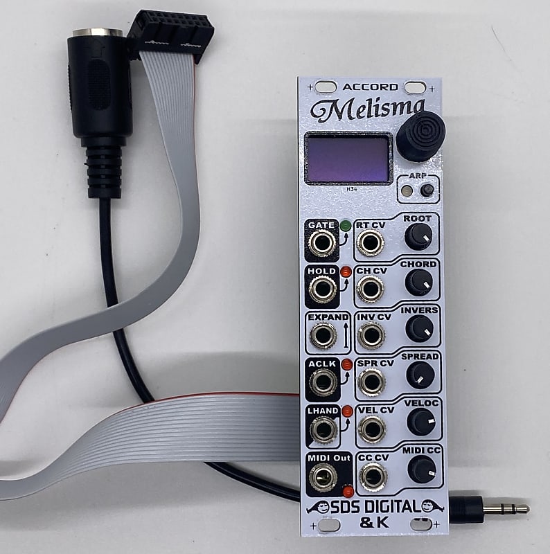SDS Digital & K Accord Melisma CV to MIDI Chord Generator Reverb