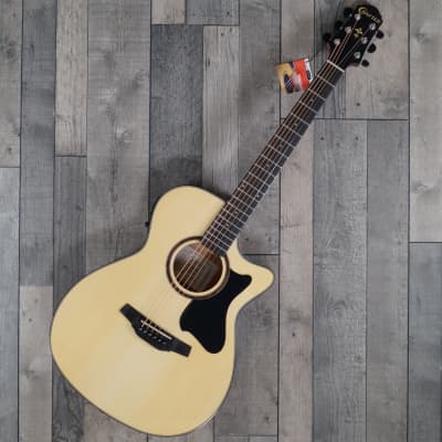 Crafter HT-250 CEN Solid Spruce Top, Orchestral Body, Electro Cutaway, Acoustic Guitar 'Natural' image 2