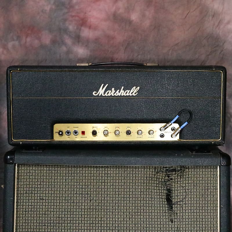 Marshall JMP 1959 MK II Super Lead 2-Channel 100-Watt Guitar Amp Head 1975 - 1981 Black image 1