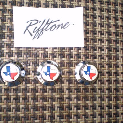 Rifftone Texas Flag UFO Type Guitar Knobs 3 Set  Class up that Axe! Fast ship from.... Texas