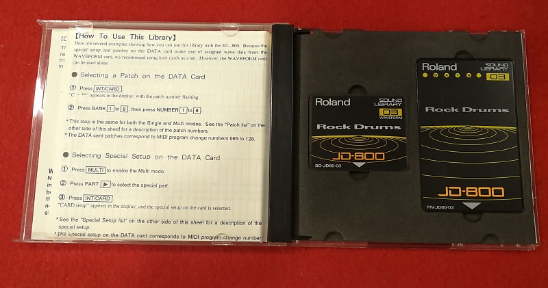 Roland JD-800 Rock Drums SL-JD80-03 ドラムゲーム