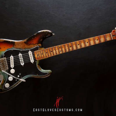 Fender Stratocaster Daphne Blue/Sunburst Heavy Aged Relic [$180 OFF for Limited Time Only] image 13