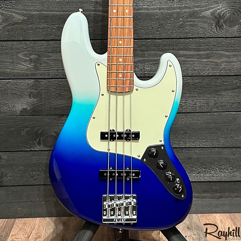 Fender Player Plus Active Jazz Bass MIM 4 String Belair Blue Electric Bass Guitar image 1