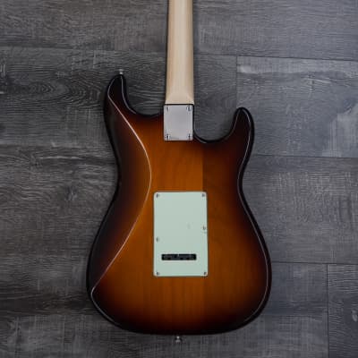 AIO S4 Left-Handed Electric Guitar - Sunburst (Mint Pickguard) image 8