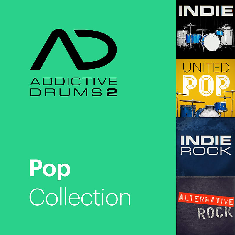 New XLN Audio Addictive Drums 2 Pop Collection MAC/PC VST AU AAX Software - (Download/Activation Card) image 1