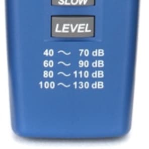 Galaxy Audio CM-130 Check Mate SPL Meter for Acoustic Measurement with Included Windscreen and Battery - Blue image 8