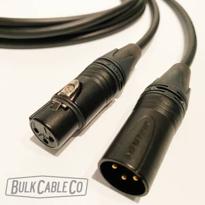 Mogami 2549 Microphone Cable - 30 FT - Neutrik Gold XLR Straight Connectors - Balanced Mic Cord