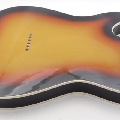BloomDoom Nitro Lacquer Aged Relic 3 Tone Sunburst T-Style Vintage Custom Guitar Body image 11