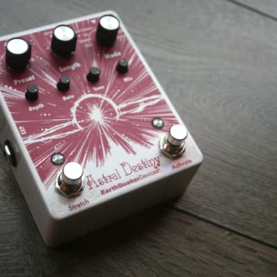 EarthQuaker Devices Astral Destiny Octal Octave Reverberation Odyssey 2021 - Present - White Sparkle / Red Print image 4