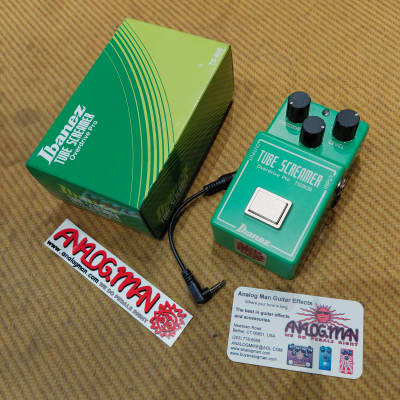 Ibanez TS9 Tube Screamer with Analogman Mod Green | Reverb