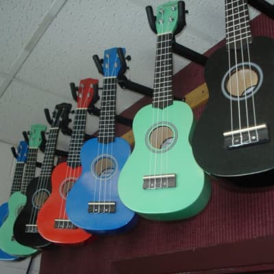 Savannah REAL WOOD Ukulele comes with soft case, chord chart, available colors pictured for sale
