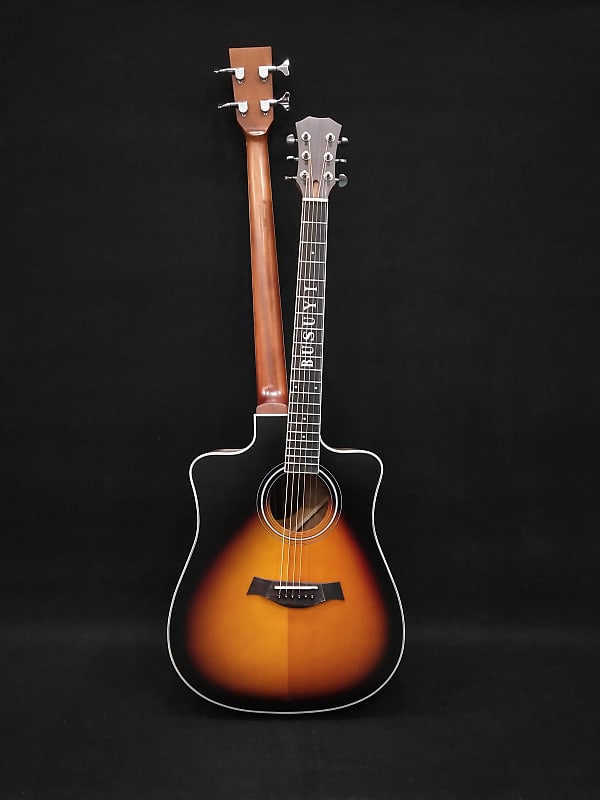 4 Strings Bass /6 Strings Acoustic Double Sided, Double Cutaway Busuyi Double Neck Guitar With Tuner 4 Ports image 1