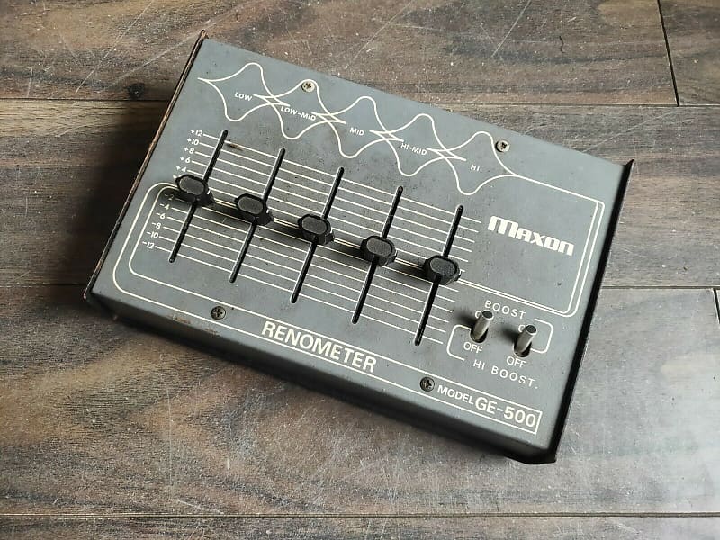 1970's Maxon Renometer GE-500 Graphic Equalizer MIJ Japan Vintage Effects  Pedal