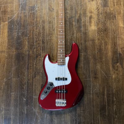 2010 Fender JB-62 LH Jazz Bass Reissue Left-Handed Candy Apple Red MIJ Japan image 2