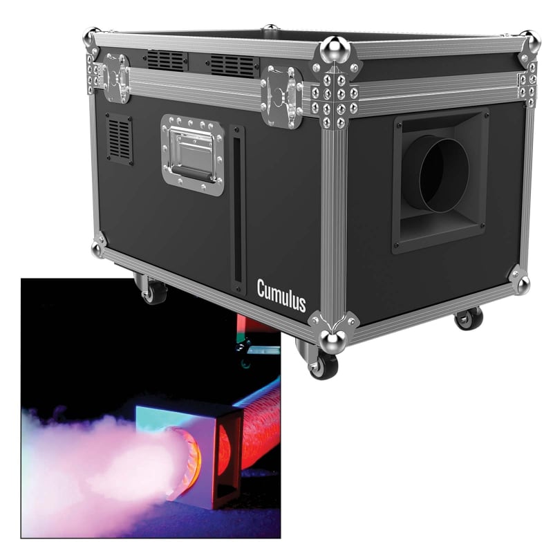 2x Chauvet DJ Nimbus Dry Ice Low Lying Fog / Smoke Machine + 2x XS-CHNIMBUS  Case