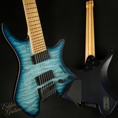 Strandberg BODEN J8 Standard Special MJKA Poplar Burl Top w/ Fishman  Fluence Modern (Forest Blue Bur | Reverb