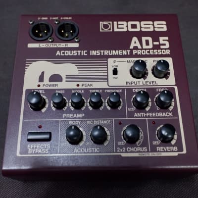 Reverb.com listing, price, conditions, and images for boss-ad-5-acoustic-instrument-processor