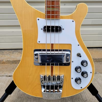 Vintage Rickenbacker 4001 bass 1976 Maple-glo with original case And Ric-o-sound! image 2