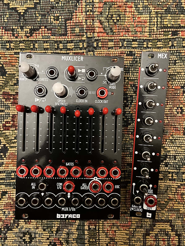 Befaco Muxlicer + MEX Expander - Sequential Switch & Sequencer w/ Sliders -  8 steps - eurorack