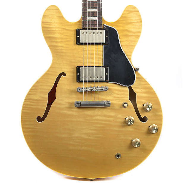 海外最新 Gibson Memphis Selected Hand Natural Vintage VOS ES-335 1963 ギター