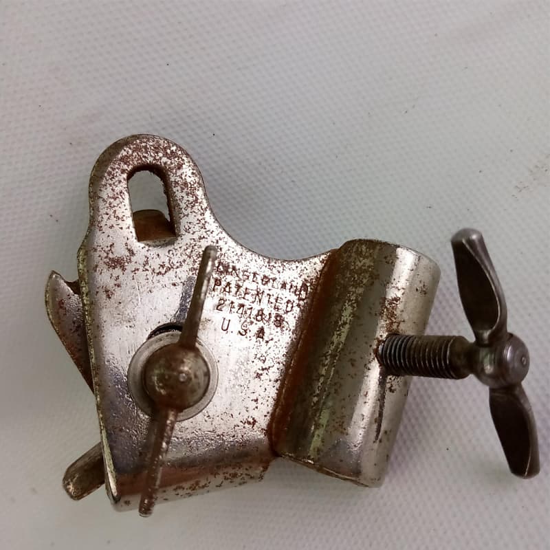 Slingerland Bass Drum Spur Mount Nickel Radio King 40s Reverb