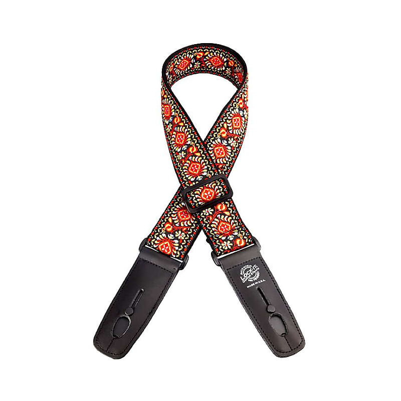 LockIt Guitar Strap 2" Retro Vintage Series Persian Reverb Canada