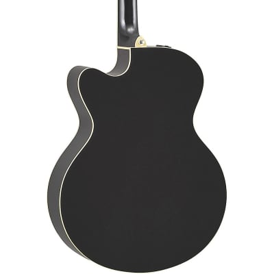 Yamaha CPX600 Medium Jumbo Acoustic-Electric Guitar Black image 2