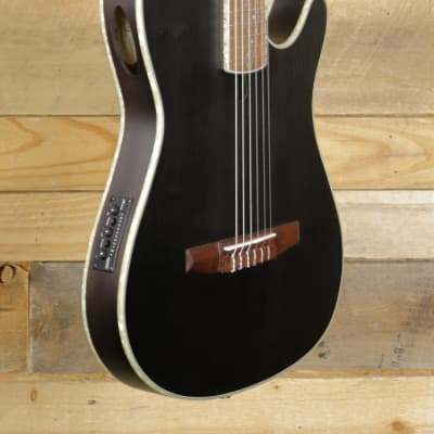Ibanez Tim Henson  TOD10N Acoustic/Electric Guitar Transparent Black Flat for sale