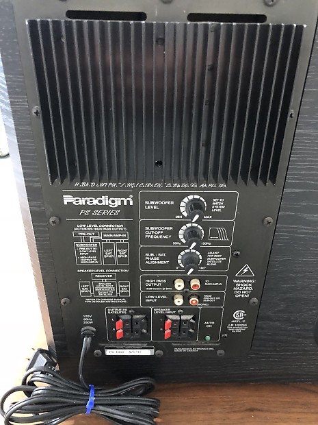 Paradigm PS-1000 V3 Powered Subwoofer 130 Watts 10