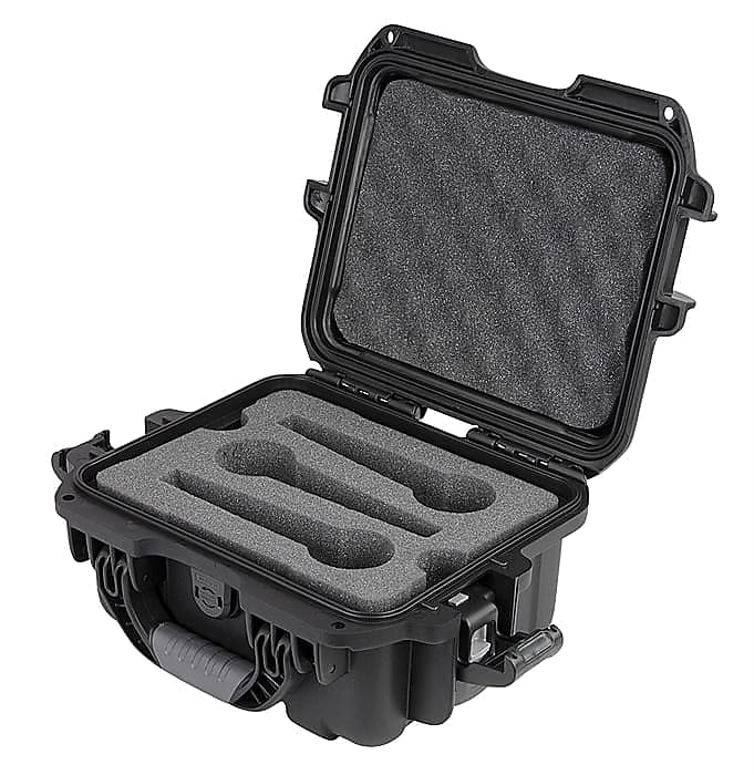 Gator Cases GM-06-MIC-WP | Waterproof Case for Handheld Wired Microphones (6 Mics, Black) image 1
