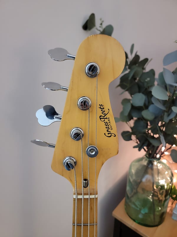ベース GrassRoots G-JB-45PM GrassRoots G-JB-45PM Pink Jazz type Electric Bass Guitar