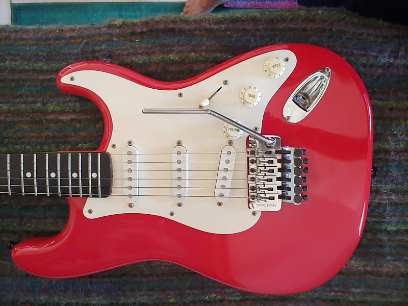 ギター ESP Stratocaster Type Froyd Rose 80s 90s ESP Stratocaster Floyd Rose, Vintage 80s-90s, Ash body