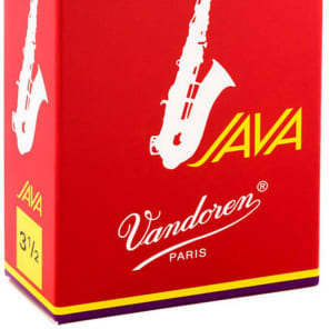 Vandoren SR2635R Java Red Alto Saxophone Reeds - Strength 3.5 (Box of 10)